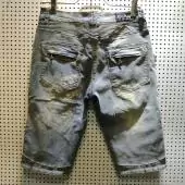 jeans balmain fit hommes shorts 15261 gray